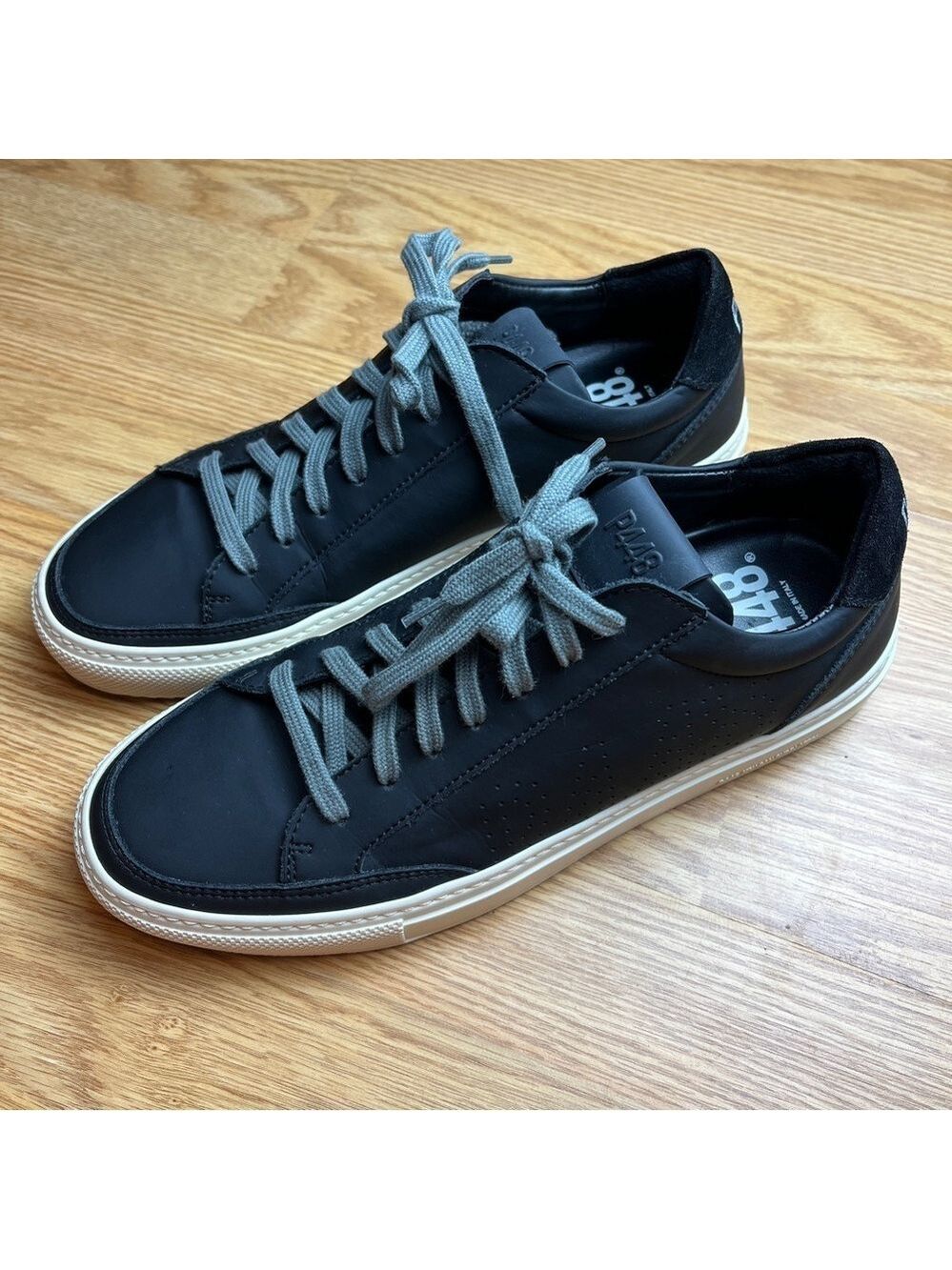 Like new P448 Project Sustainability Soho Recycled Black Sneakers Women’s 9.5